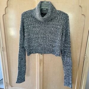 Forever 21 Black & White Cowl Neck Sweater